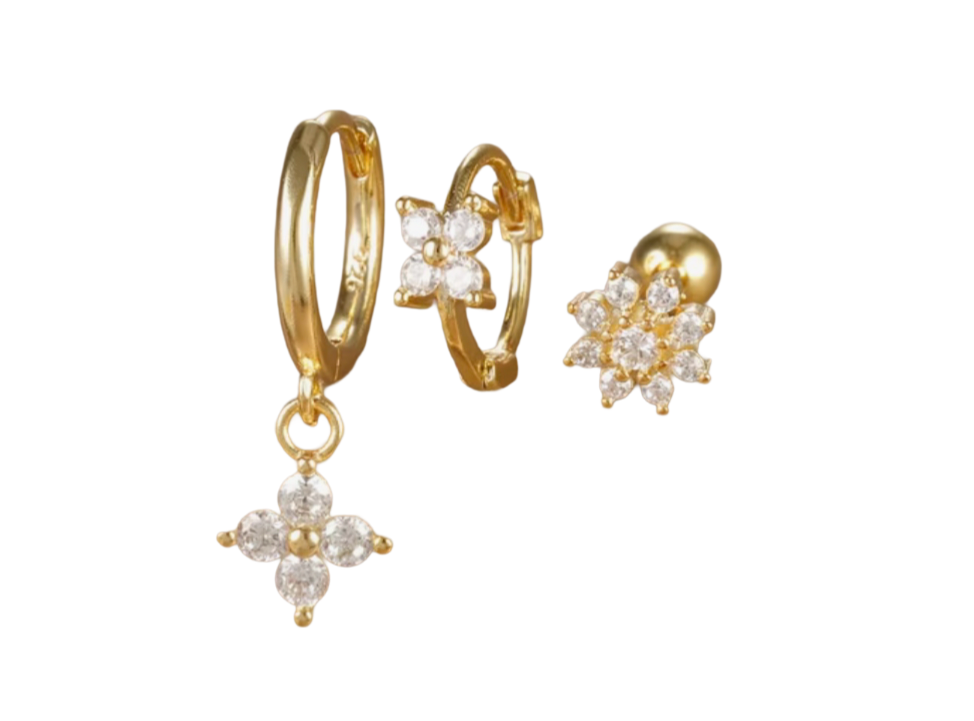 DAISY earring set of 3