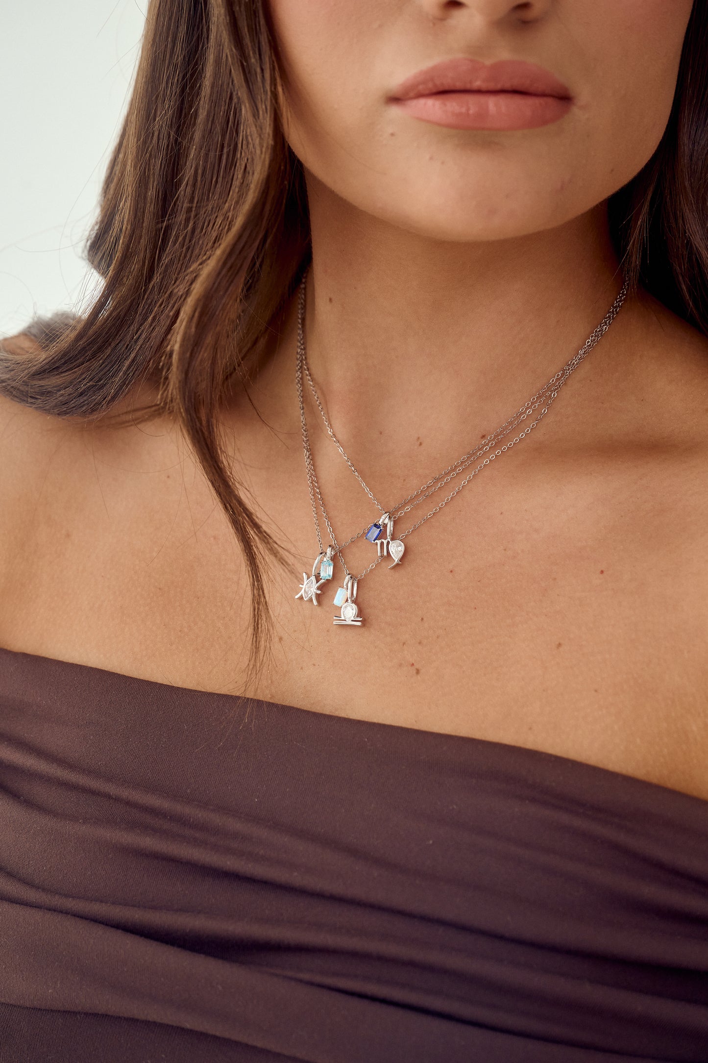 July - Dec Zodiac x Birthstone Necklace